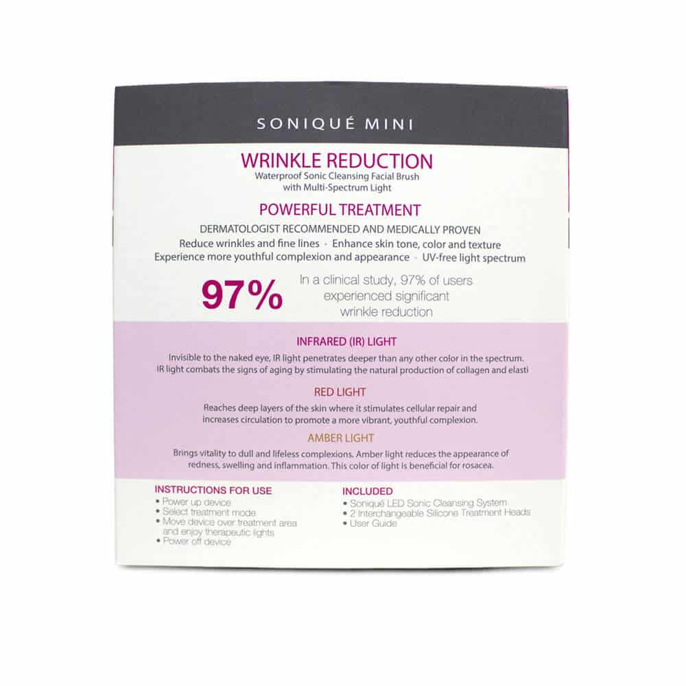 Open Box Soniqué Mini Anti-Aging LED sonic Cleanser